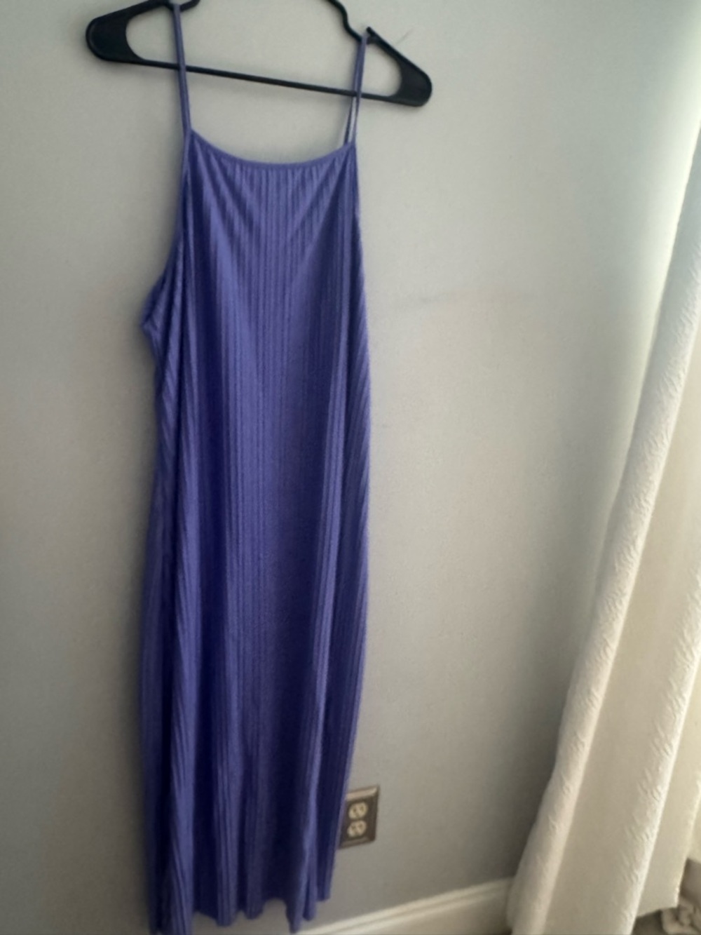 a new day Lavender Purple Ribbed Maxi Slip Dress - Spaghetti Straps